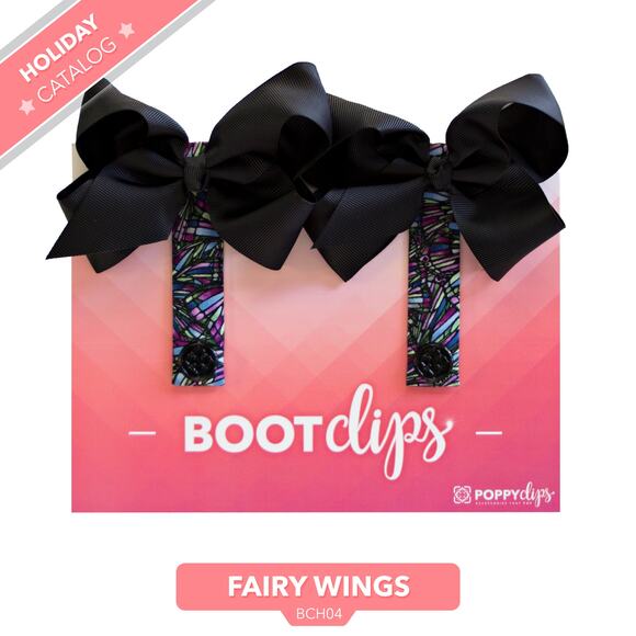 PoppyClips BootClips Fairy Wings - Picture 1 of 8